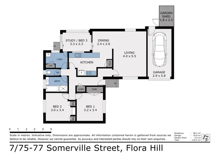 Floorplan of Homely unit listing, 7/75-77 Somerville Street, Flora Hill VIC 3550