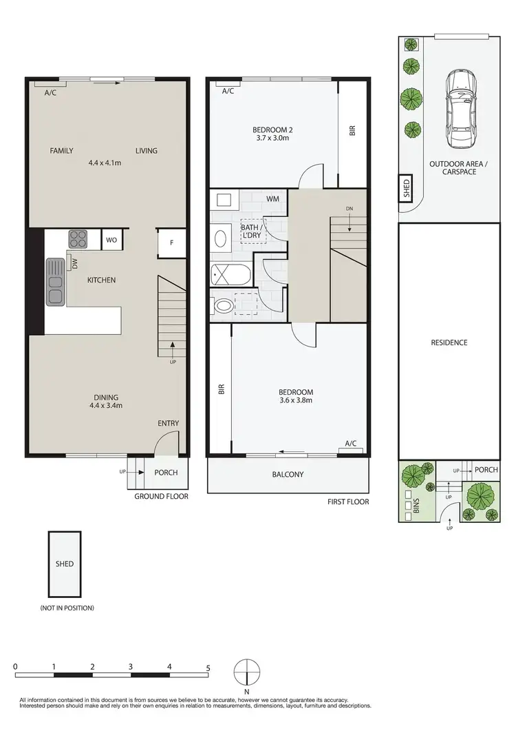 Floorplan of Homely townhouse listing, 155 Faraday Street, Carlton VIC 3053