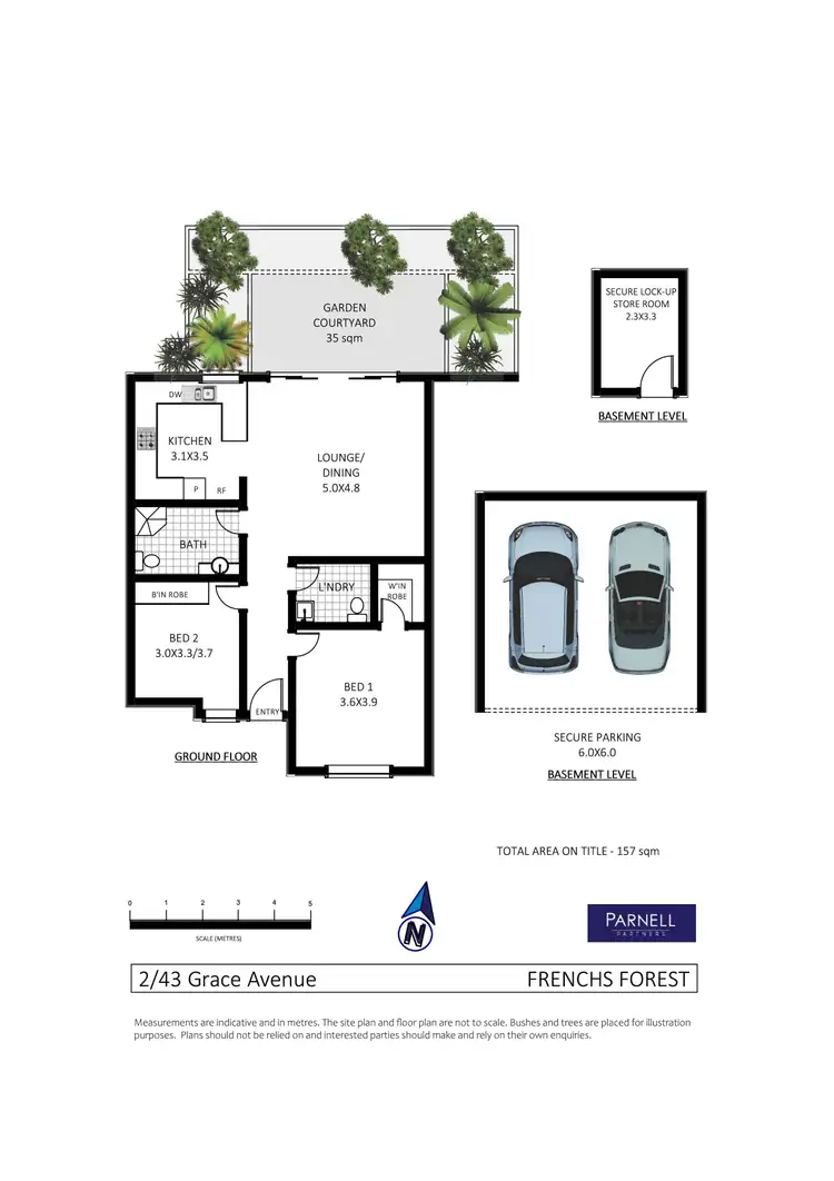Floorplan of Homely apartment listing, 2/43 Grace Avenue, Frenchs Forest NSW 2086
