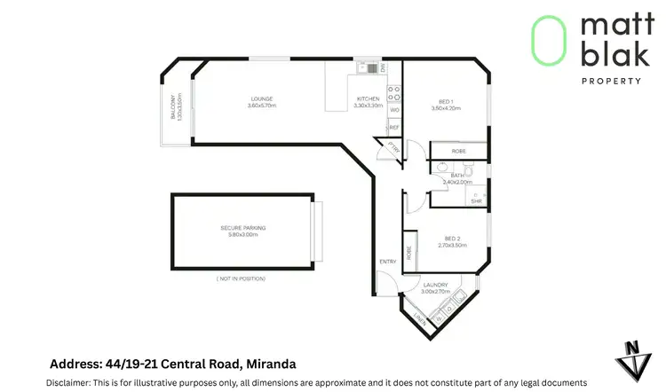 Floorplan of Homely apartment listing, 44/19-21 Central Road, Miranda NSW 2228