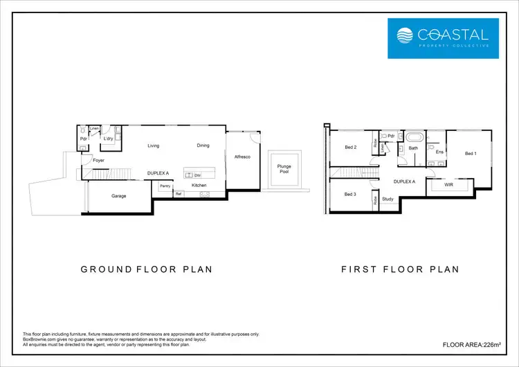 Floorplan of Homely semi-detached listing, 1/18 Black Wattle Circuit, Casuarina NSW 2487
