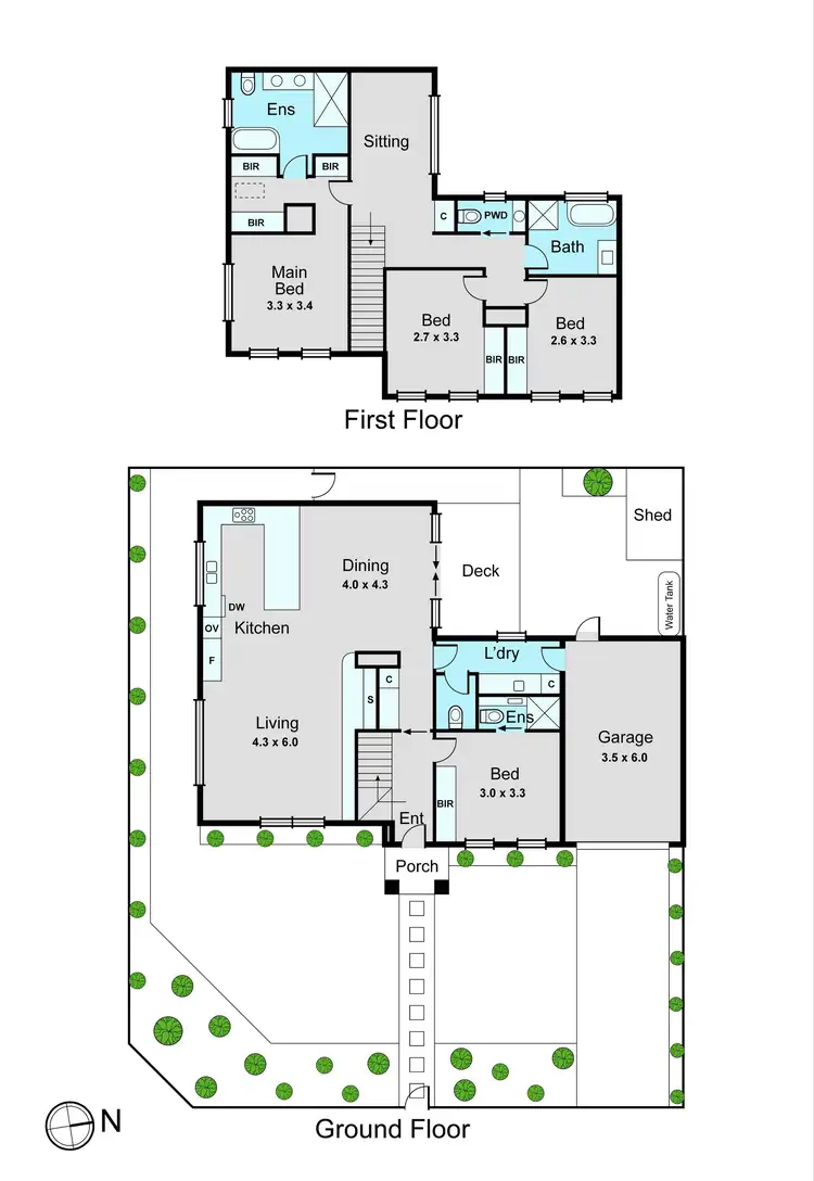 Floorplan of Homely townhouse listing, 1/13 Shafton Street, Huntingdale VIC 3166