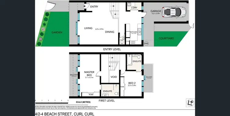 Floorplan of Homely townhouse listing, 4/2-4 Beach Street, Curl Curl NSW 2096