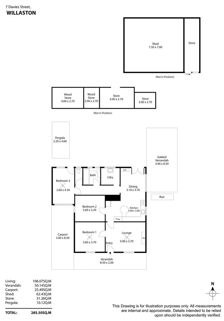 Floorplan of Homely house listing, 7 Davies Street, Willaston SA 5118