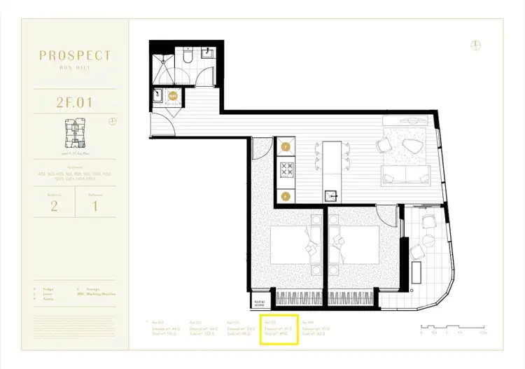 Floorplan of Homely apartment listing, 703/9-11 Prospect Street, Box Hill VIC 3128