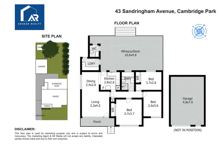 Floorplan of Homely house listing, 43 Sandringham Avenue, Cambridge Park NSW 2747