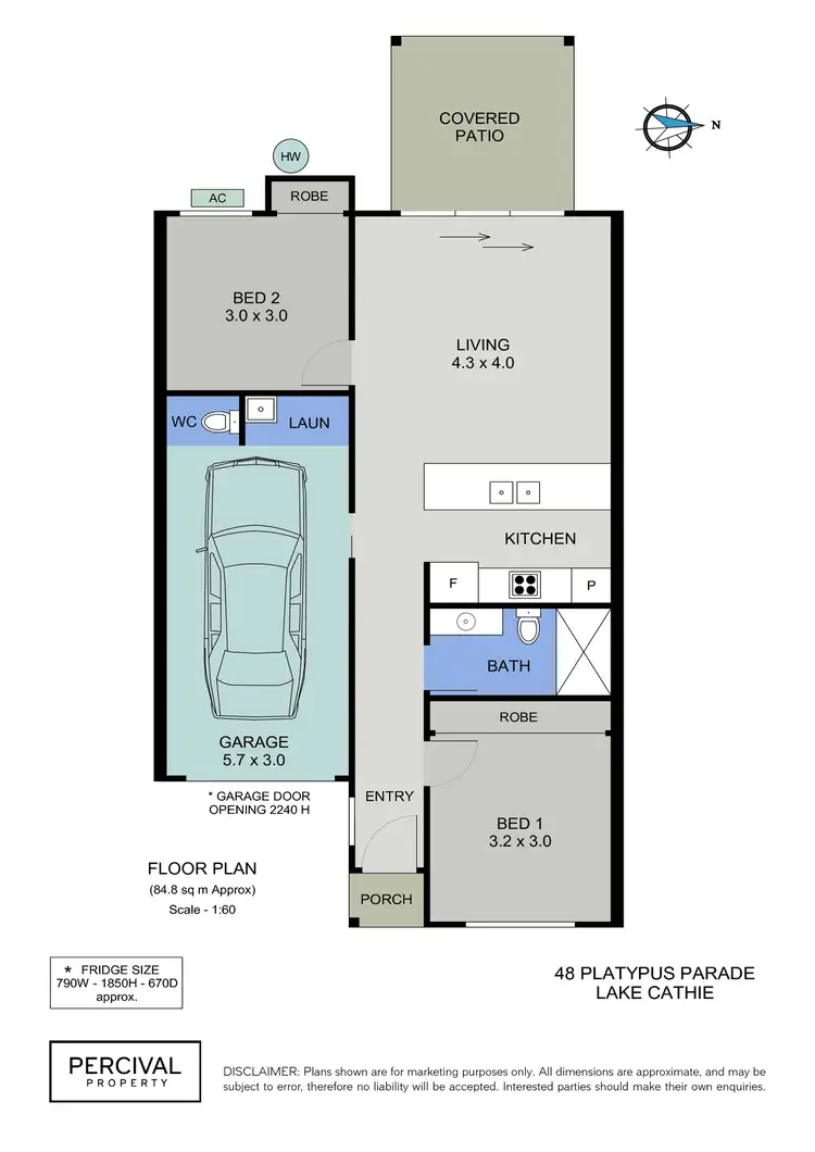 Floorplan of Homely villa listing, 48 Platypus Parade, Lake Cathie NSW 2445