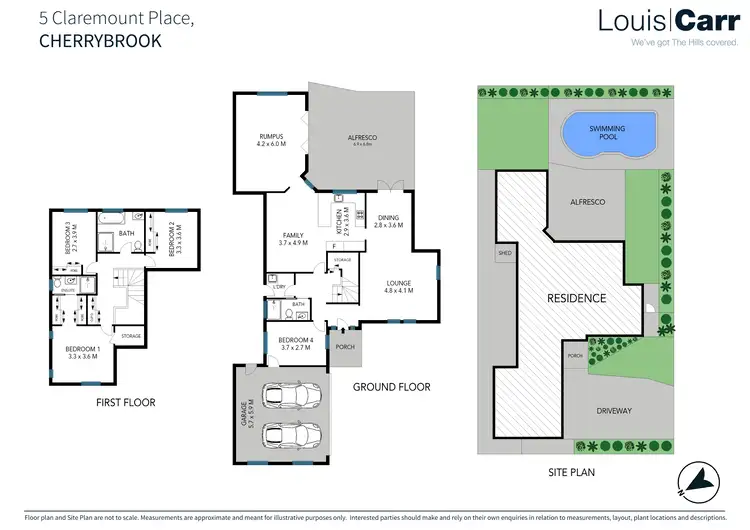 Floorplan of Homely house listing, 5 Claremount Place, Cherrybrook NSW 2126