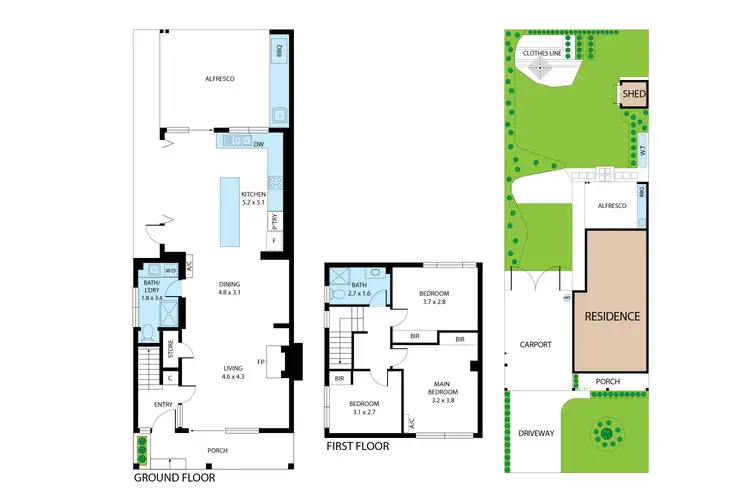 Floorplan of Homely semi-detached listing, 7 Hale Crescent, Turner ACT 2612