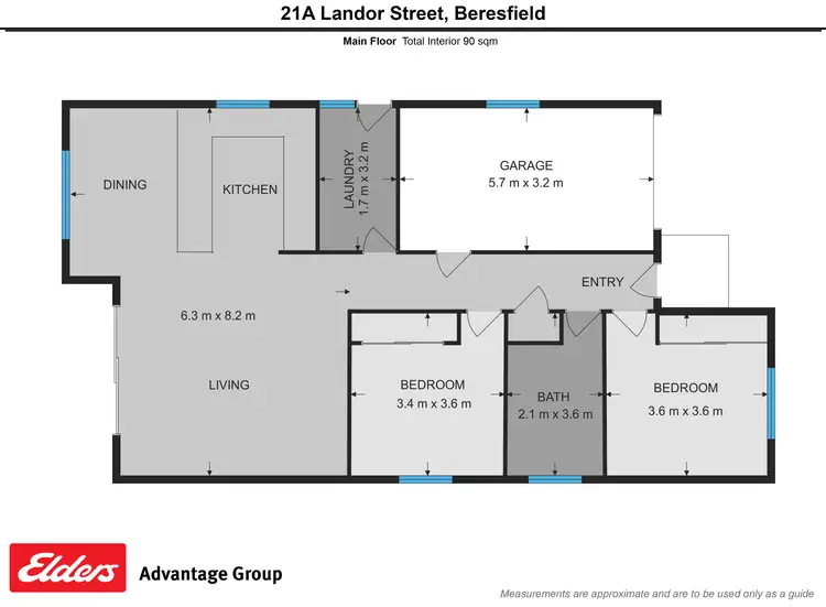 Floorplan of Homely villa listing, A,B,C,D/21 Landor Street, Beresfield NSW 2322
