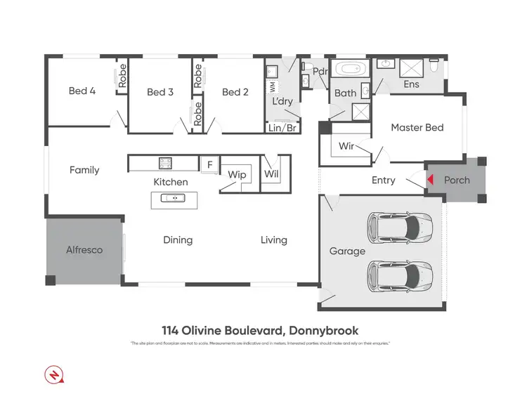 Floorplan of Homely house listing, 114 Olivine Boulevard, Donnybrook VIC 3064