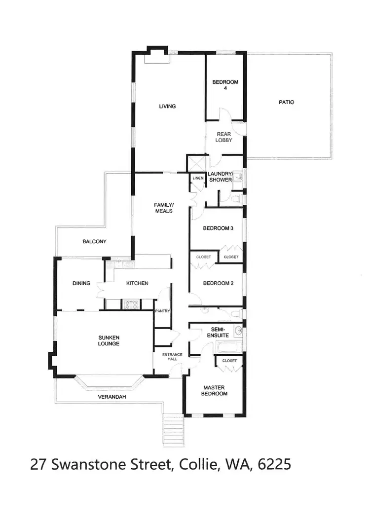 Floorplan of Homely house listing, 27 Swanstone Street, Collie WA 6225