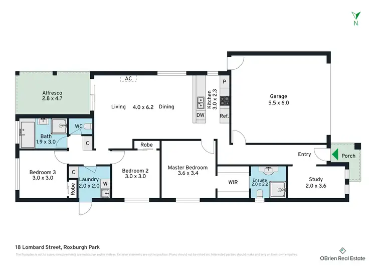 Floorplan of Homely house listing, 18 Lombard Street, Roxburgh Park VIC 3064