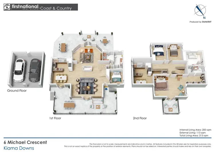 Floorplan of Homely house listing, 6 Michael Crescent, Kiama Downs NSW 2533