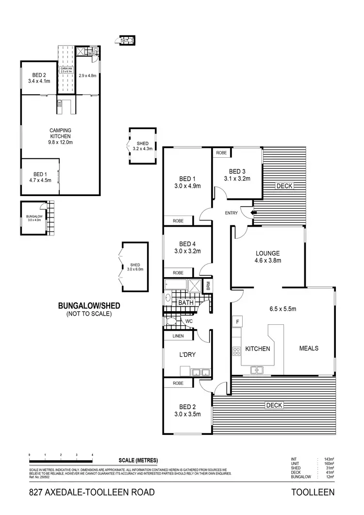 Floorplan of Homely house listing, 827 Axedale-Toolleen Road, Toolleen VIC 3551