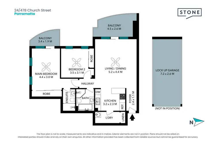 Floorplan of Homely apartment listing, 24/478 Church Street, Parramatta NSW 2150