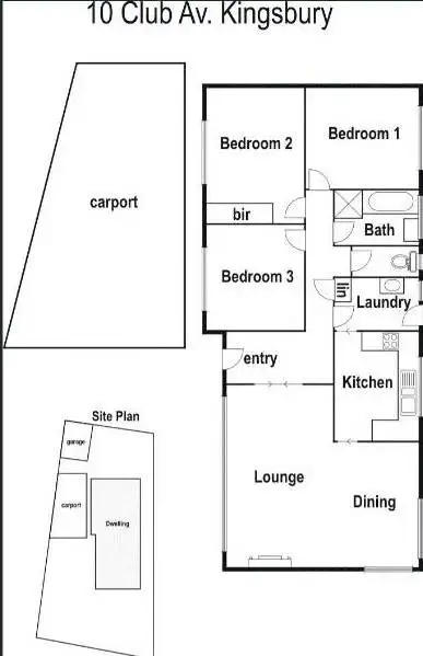 Floorplan of Homely house listing, 10 Club Avenue, Kingsbury VIC 3083