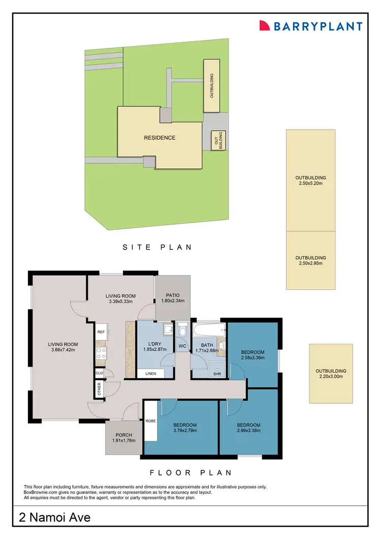 Floorplan of Homely house listing, 2 Namoi Avenue, Red Cliffs VIC 3496