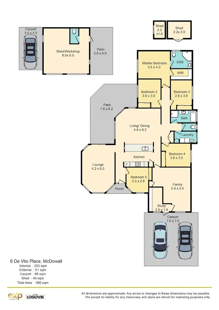 Floorplan of Homely house listing, 6 De Vito Place, Mcdowall QLD 4053