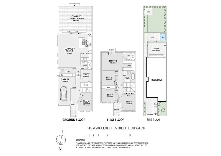 Floorplan of Homely semi-detached listing, 44A Marguerette Street, Ermington NSW 2115