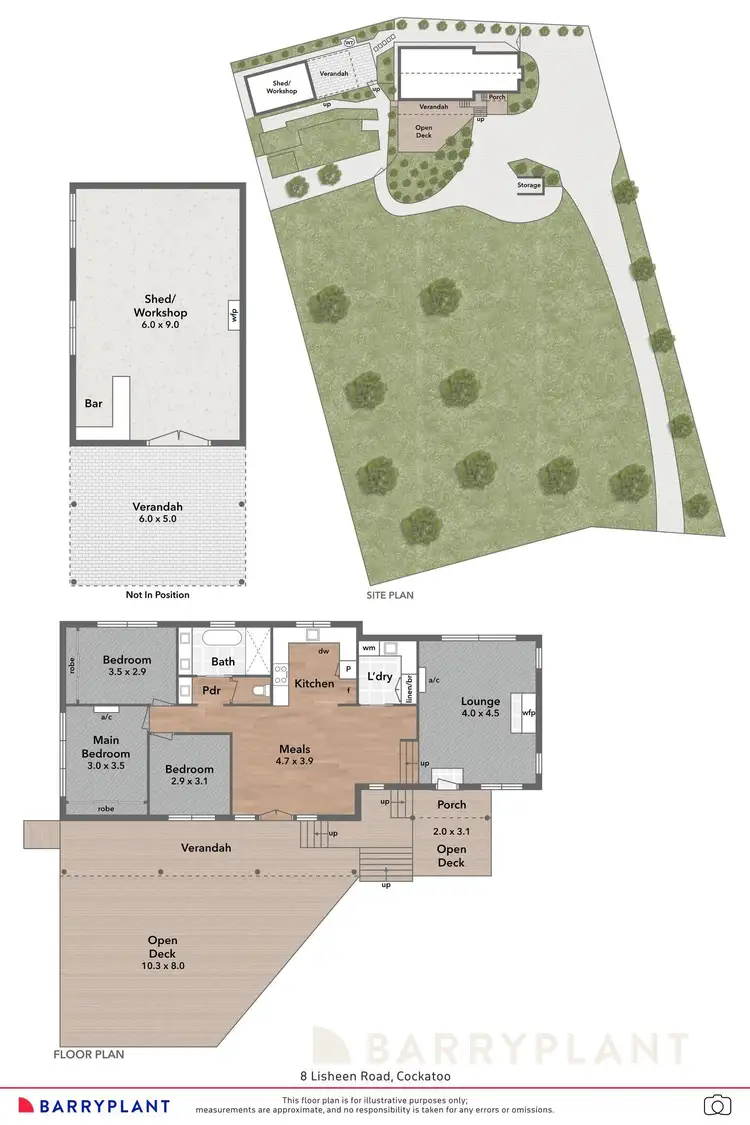 Floorplan of Homely house listing, 8 Lisheen Road, Cockatoo VIC 3781