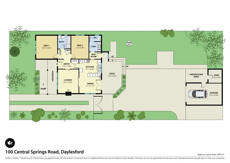 Floorplan of Homely house listing, 100 Central Springs Road, Daylesford VIC 3460