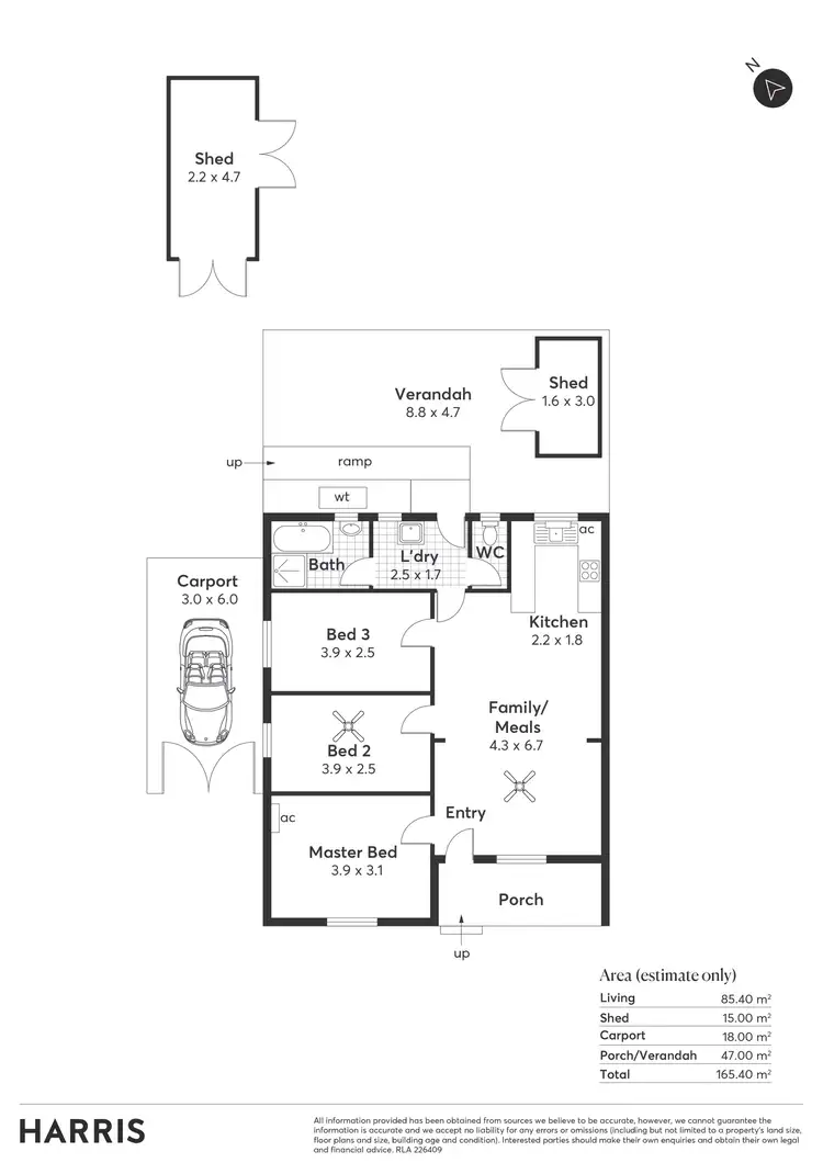 Floorplan of Homely house listing, 51 Harcourt Terrace, Salisbury North SA 5108
