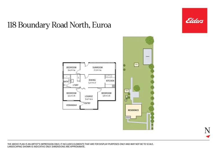 Floorplan of Homely house listing, 118 Boundary Road North, Euroa VIC 3666