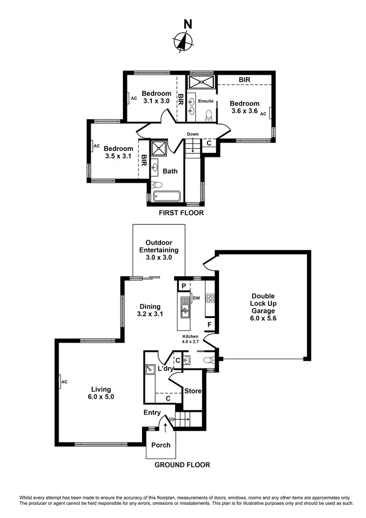 Floorplan of Homely townhouse listing, 2/19 Mulga Street, Altona VIC 3018