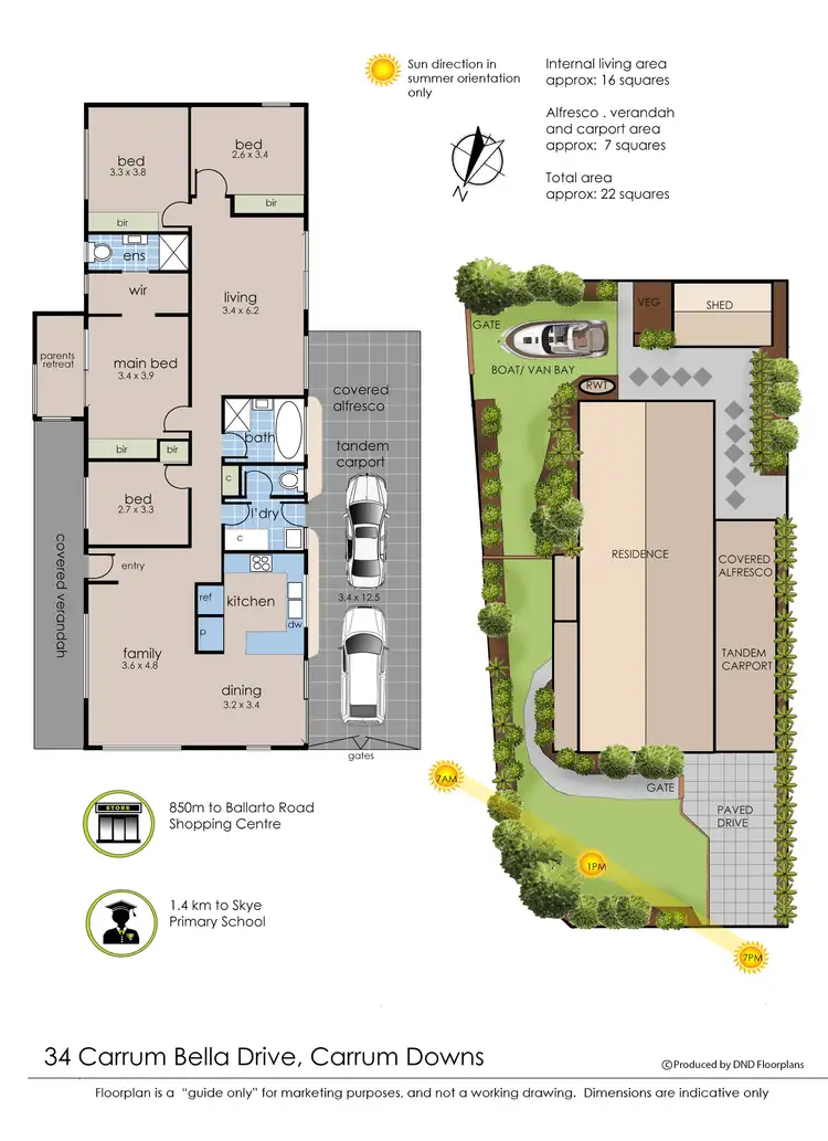 Floorplan of Homely house listing, 34 Carrum Bella Drive, Carrum Downs VIC 3201