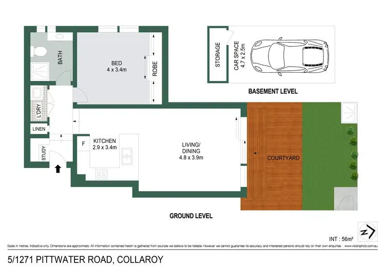 Floorplan of Homely apartment listing, 5/1271-1273 Pittwater Road, Narrabeen NSW 2101