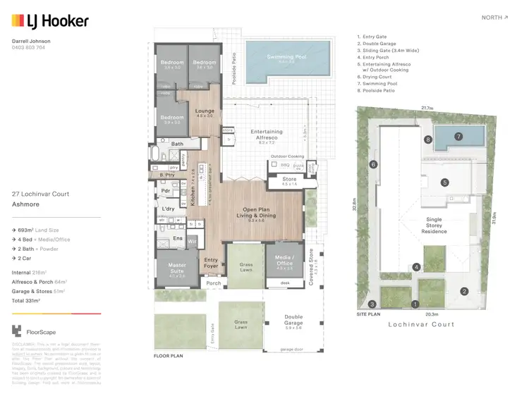 Floorplan of Homely house listing, 27 Lochinvar Court, Ashmore QLD 4214