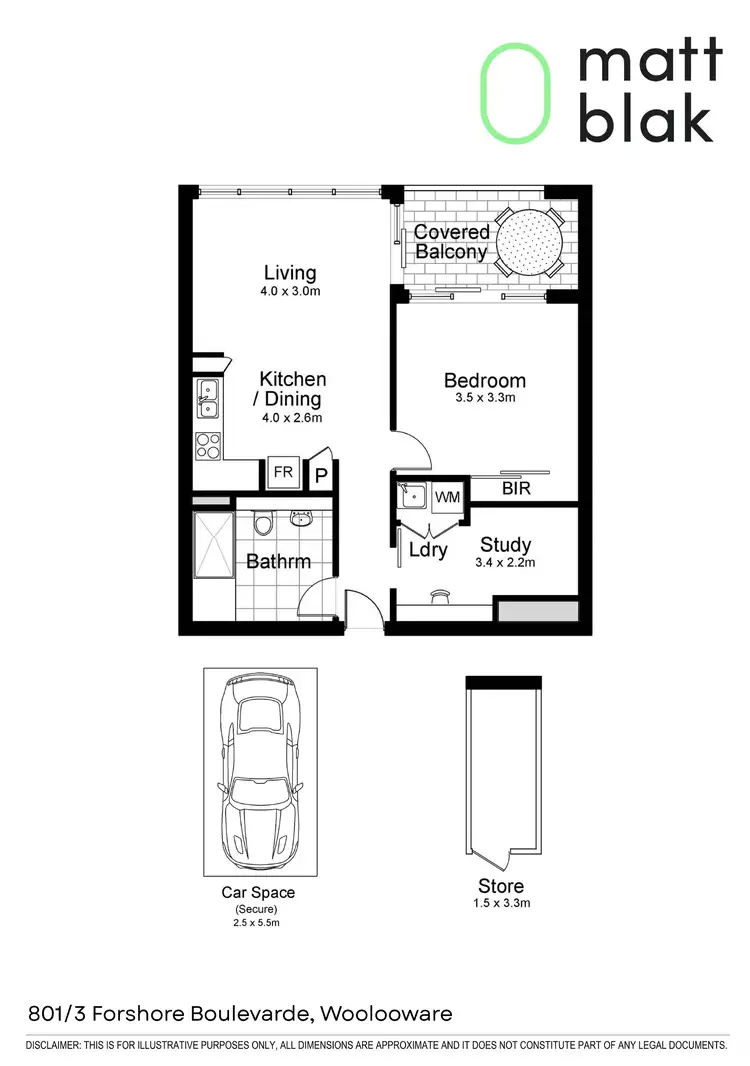 Floorplan of Homely apartment listing, 801/3 Foreshore Boulevard, Woolooware NSW 2230