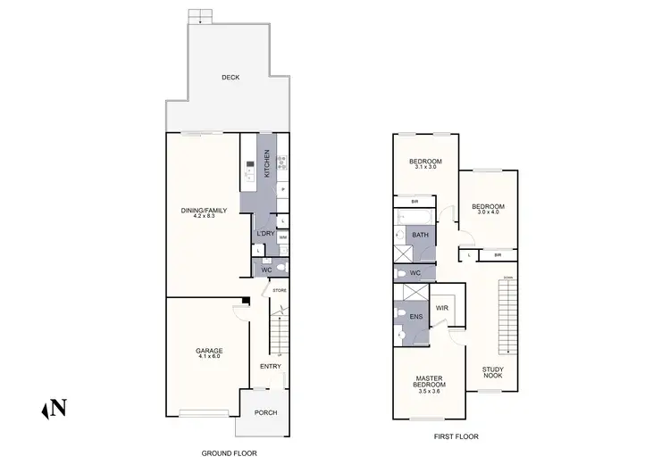Floorplan of Homely townhouse listing, 13 Hubble Road, Croydon VIC 3136