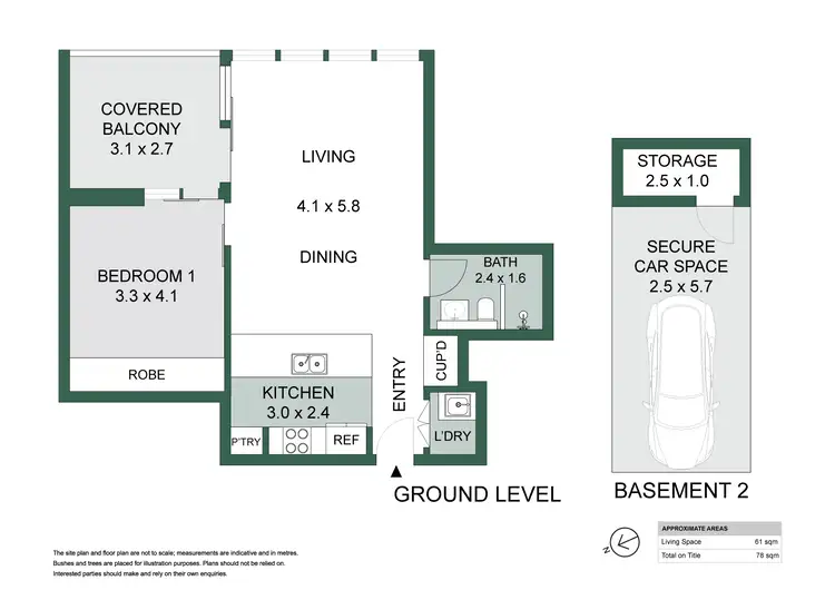 Floorplan of Homely apartment listing, 106n/5 Lardelli Drive, Ryde NSW 2112