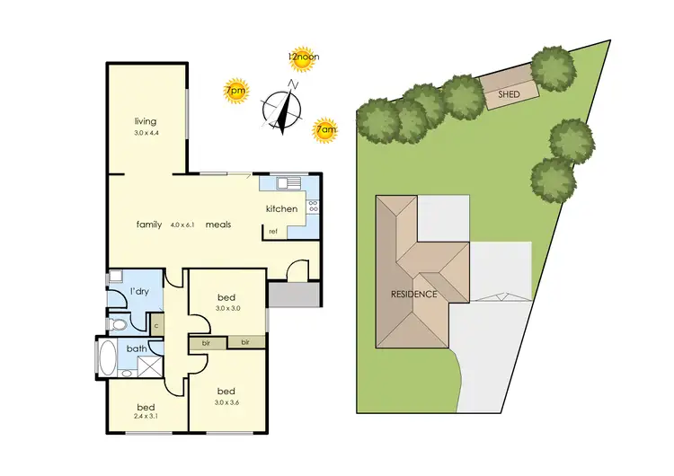 Floorplan of Homely house listing, 93 Raphael Crescent, Frankston VIC 3199