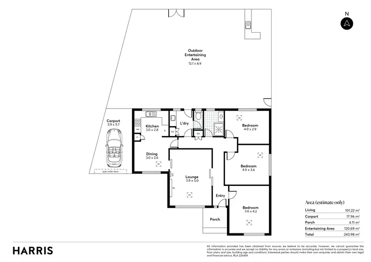 Floorplan of Homely house listing, 11 Penno Parade North, Belair SA 5052