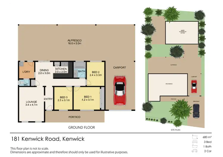Floorplan of Homely house listing, 181 Kenwick Road, Kenwick WA 6107