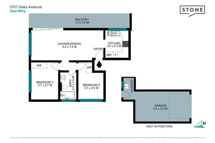 Floorplan of Homely unit listing, 1/117 Oaks Avenue, Dee Why NSW 2099