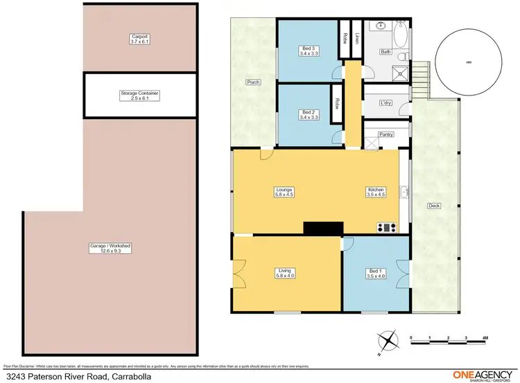 Floorplan of Homely rural property listing, 3243 Paterson River Road, Carrabolla NSW 2311