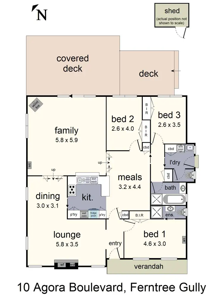 Floorplan of Homely house listing, 10 Agora Boulevard, Ferntree Gully VIC 3156