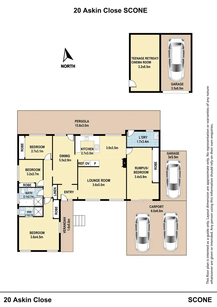 Floorplan of Homely house listing, 20 Askin Close, Scone NSW 2337