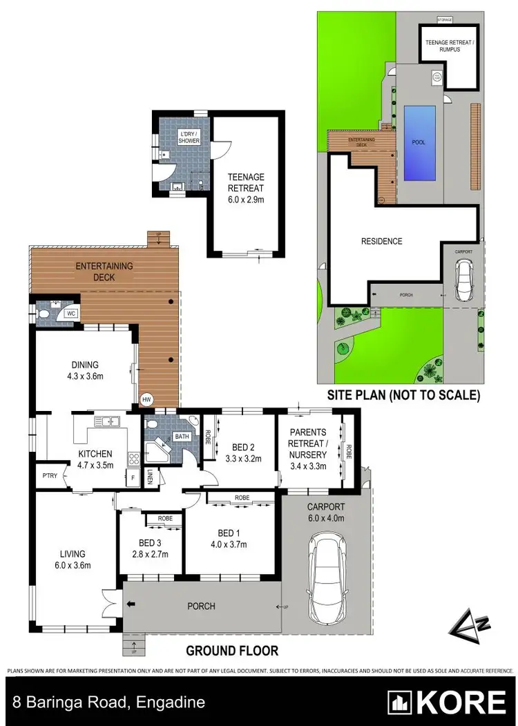 Floorplan of Homely house listing, 8 Baringa Road, Engadine NSW 2233