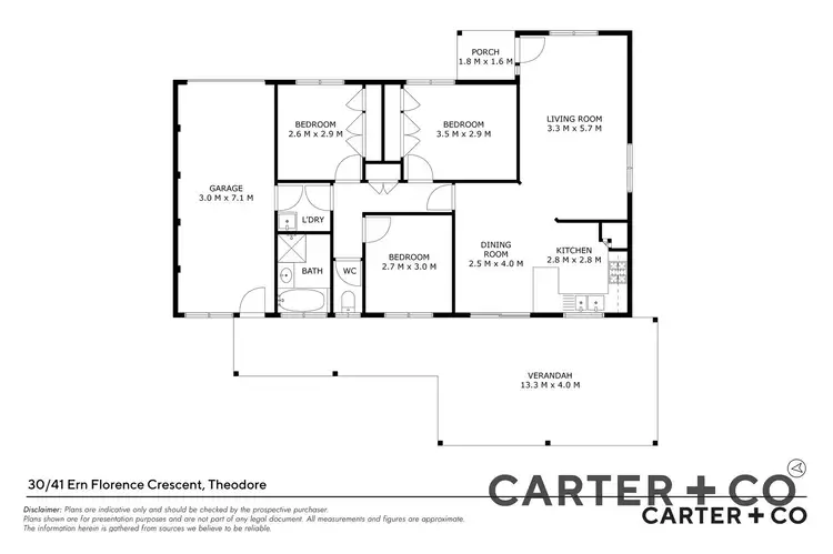 Floorplan of Homely townhouse listing, 30/41 Ern Florence Crescent, Theodore ACT 2905
