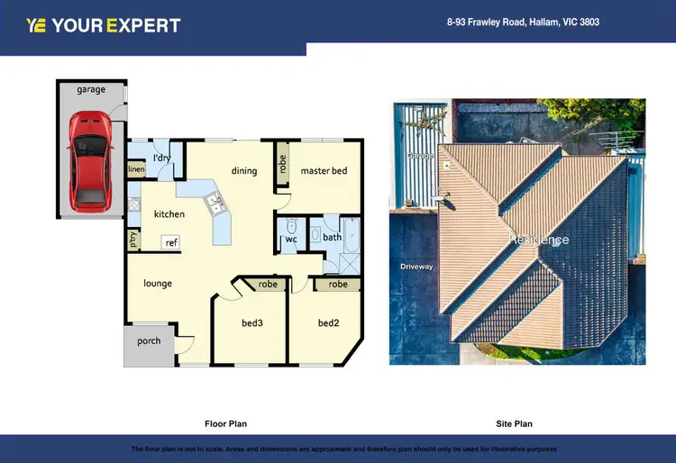 Floorplan of Homely unit listing, 8/93 Frawley Road, Hallam VIC 3803
