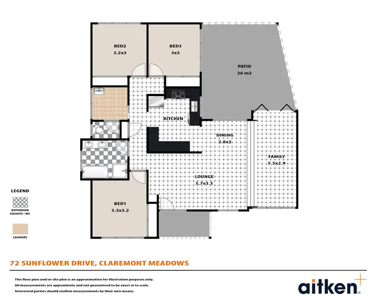 Floorplan of Homely house listing, 72 Sunflower Drive, Claremont Meadows NSW 2747
