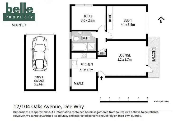 Floorplan of Homely apartment listing, 12/104 Oaks Avenue, Dee Why NSW 2099