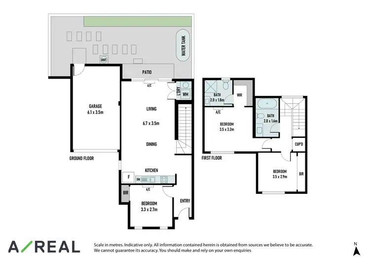 Floorplan of Homely townhouse listing, 3/1 Regent Street, Hadfield VIC 3046