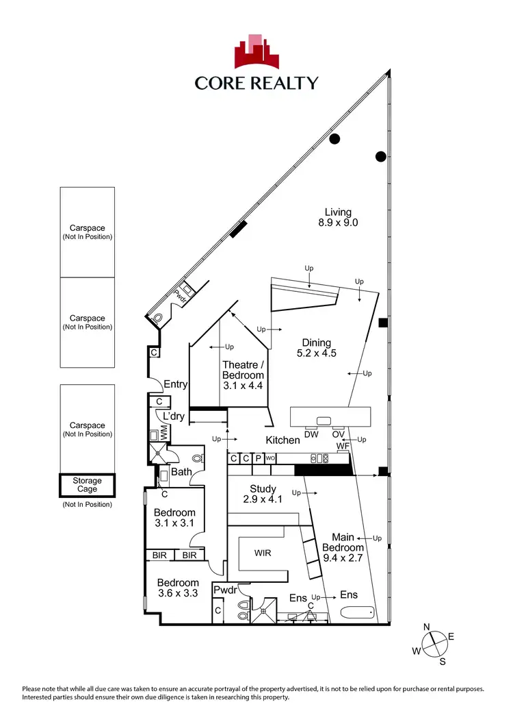 Floorplan of Homely apartment listing, 2303/8 Kavanagh Street, Southbank VIC 3006