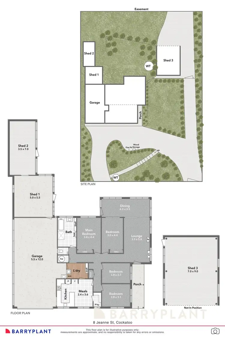 Floorplan of Homely house listing, 8 Jeanne Street, Cockatoo VIC 3781